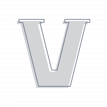Capital letter V symbol illustration | Free stock vector - 488547