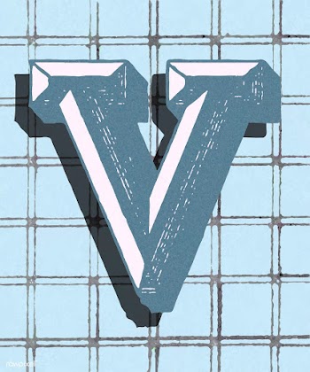 Capital letter V vintage typography style | Free stock vector - 474761