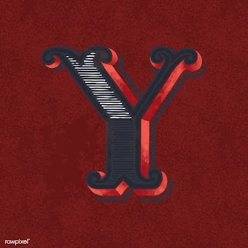 Capital letter Y vintage typography style | Free stock vector - 474720
