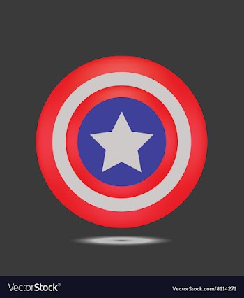 Capitan-america-shield vector image