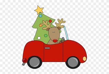 Capitol Â - Cliparthot - Car With Christmas Tree Clip Art
