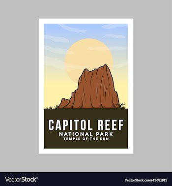 capitol reef national park poster