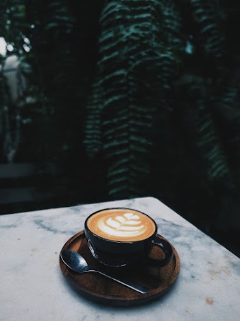 Cappuccino in Cup on Table