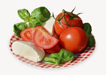 Caprese salad collage element, healthy | Free PSD - rawpixel
