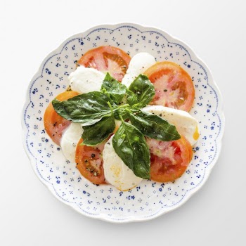 Caprese salad on plate, food | Free PSD - rawpixel