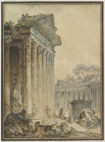 Capriccio with an Ancient Temple | Free Photo - rawpixel
