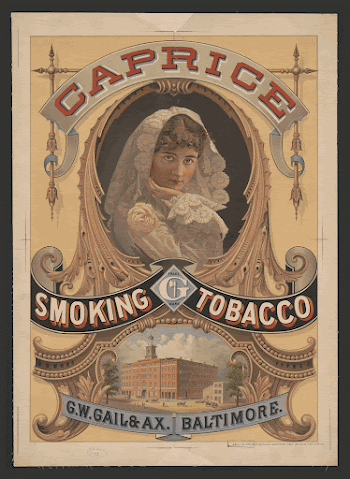 Caprice smoking tobacco, G.W. Gail | Free Photo - rawpixel