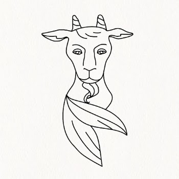 Capricorn animal horoscope doodle line | Free Vector Illustration - rawpixel