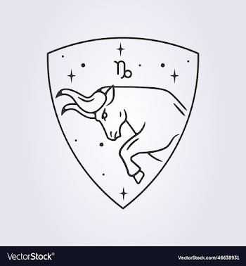 capricorn zodiac astrology horoscope line art