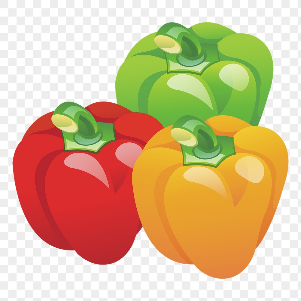 Capsicum png sticker, vegetable illustration, | Free PNG - rawpixel
