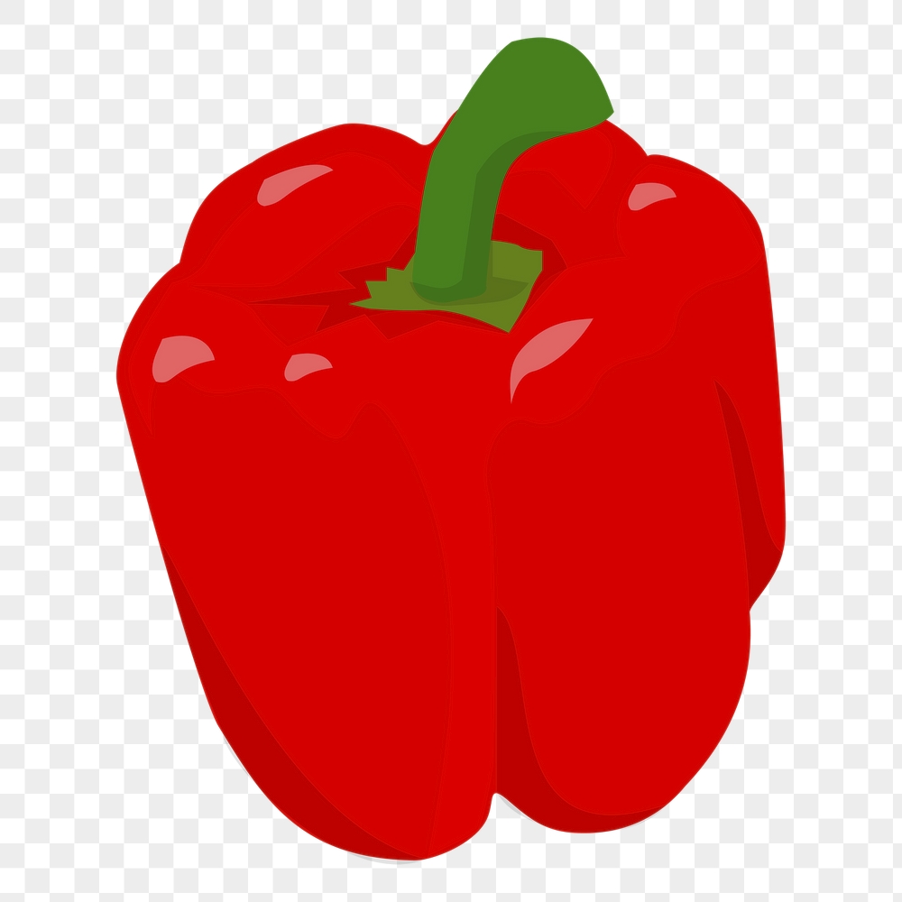 Capsicum png sticker, vegetable illustration, | Free PNG - rawpixel