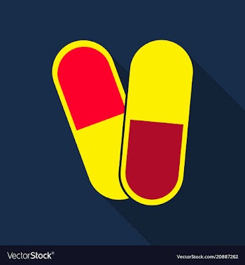 Capsules info graphic painkillers antibiotics vector image