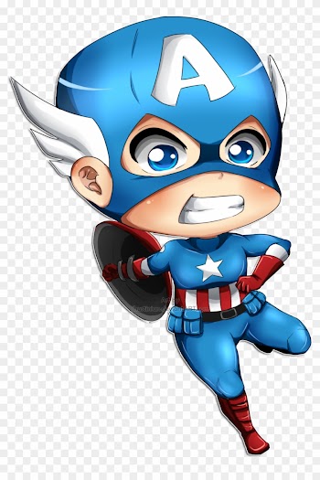Captain America By Zvrn - Baby Captain America Png