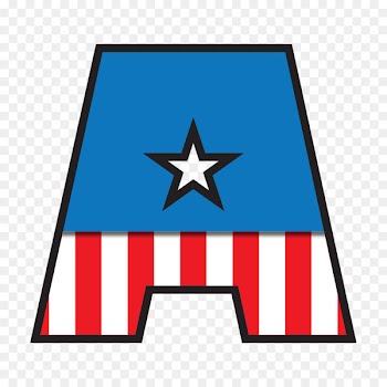 Captain America Letter Alphabet Superhero - captain america 