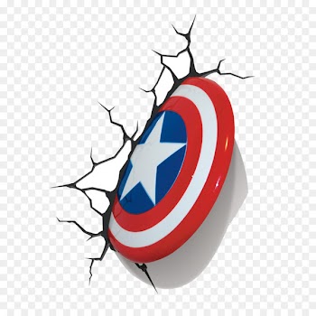 Captain America's shield Light Marvel Comics Wall - Homero 