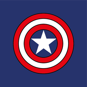 Captain America shield Logo Vector