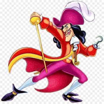 Captain Hook, Smee, Wendy Darling, Cartoon, Fictional Character PNG
