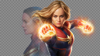 Captain Marvel PNG Image Background
