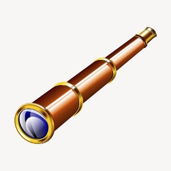 Captain's telescope clipart, illustration vector. | Free Vector - rawpixel