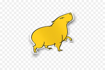 Capybara Mammal Dog Clip art Snout - capybara ribbon 