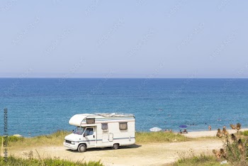 car caravan sea,  holidays, summer, europe