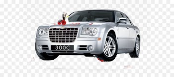 Car Chrysler 300 Wedding - Decorated wedding car 