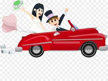 Car Clip art Wedding invitation Marriage Sticker - getting married 