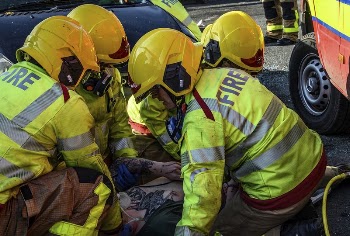 Car crash rescue, February 14, | Free Photo - rawpixel
