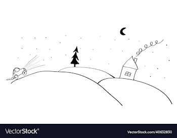 car drives on the way home past the christmas
