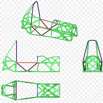 Car, Formula Sae, Impact Attenuator, Basketball Hoop, Green PNG