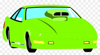 Car - Green Racecar Clipart