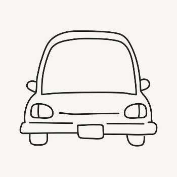 Car hand drawn collage element, | Free PSD Illustration - rawpixel