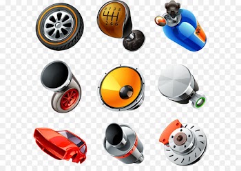 Car Icon - Vector car parts 