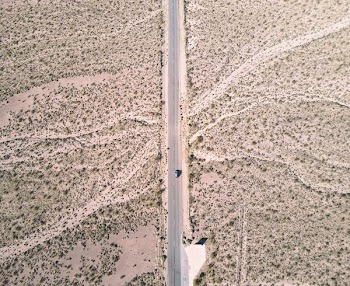 car in the middle of road