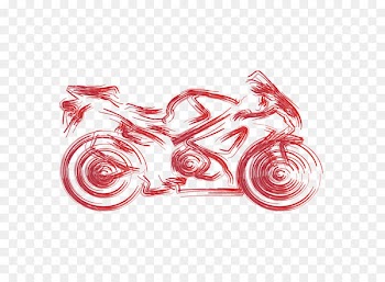 Car Kawasaki motorcycles Vehicle Driver's license - Vector flow bright color motorcycle flattened 