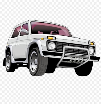 Car LADA 4x4 Euclidean vector Clip art - White jeep 
