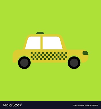 Car linear icon taxi thin line automobile vector image