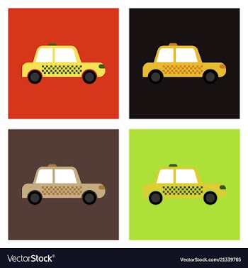 Car linear icon taxi thin line automobile vector image