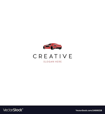 Car logo design vector image