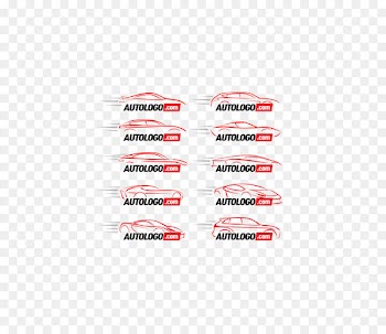 Car Logo - Vector red pens car logo design 