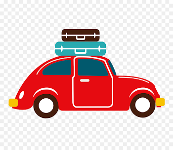 Car Picnic Travel - Hand-painted color cartoon car on vacation png ...
