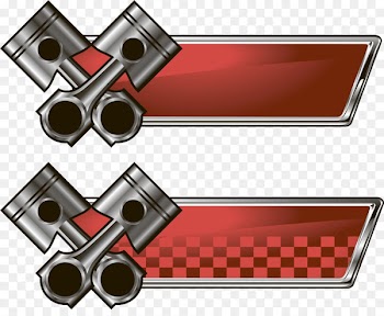 Car Piston Racing Reciprocating engine - Hand-painted cartoon car engine 
