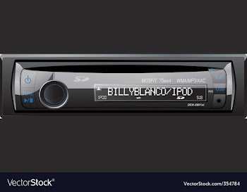Car radio vector image