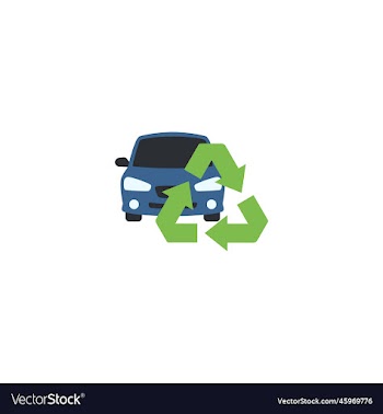 car recycling creative icon from recycling icons