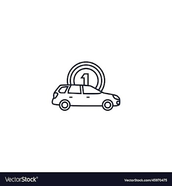 car rental creative icon line from services