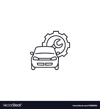 car repair service creative icon line from