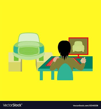 Car service computer diagnostics vector image