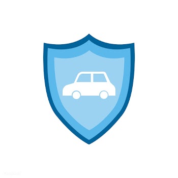 Car sign on blue shield graphic illustration | Free stock vector - 429450
