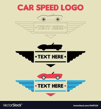 car speed logo design