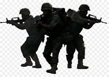Car Sticker Silhouette - Silhouette of soldier 